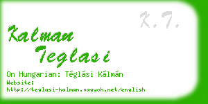 kalman teglasi business card